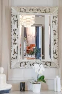 détail miroir, chambre d'hote de charme